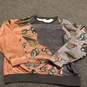 Butterfly Print Sweatshirt